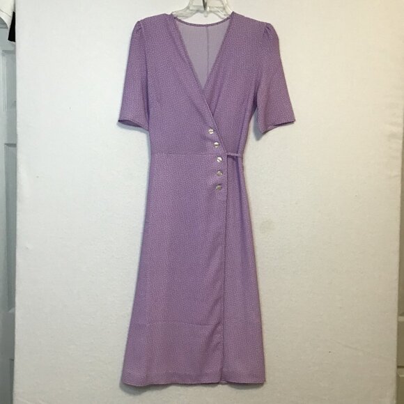 Rouje Gabin Purple Dress Size M - Picture 10 of 14